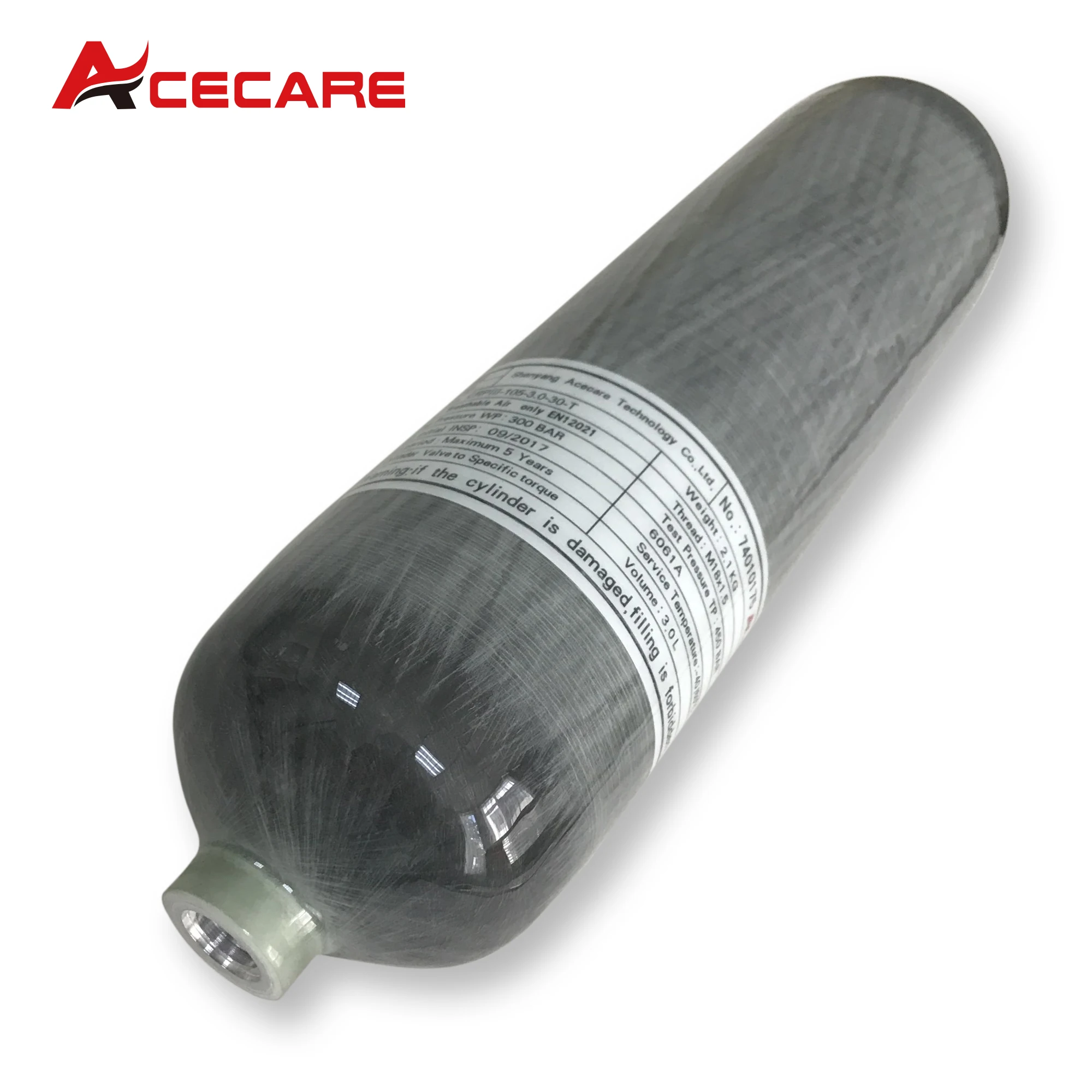 Цилиндры acecare 3l из углеродного волокна 4500 фунтов на квадратный дюйм