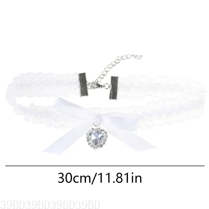 39bd bows choker goth coker choker - Фотография_6