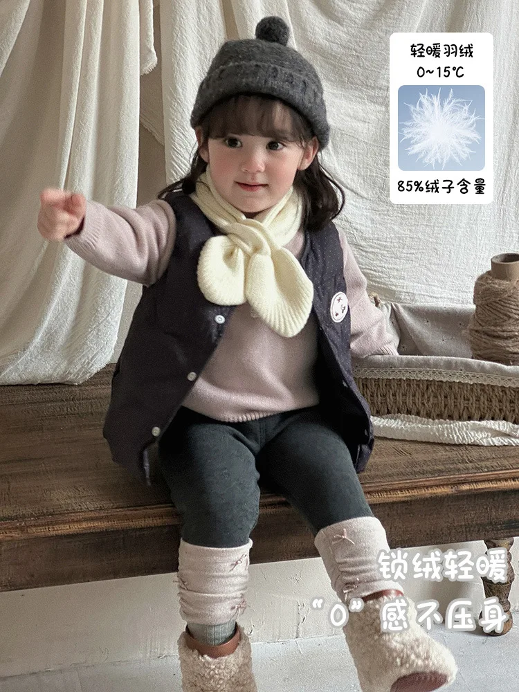 Универсальный пуховый жилет для девочек agirl-like2025 - Фотография_2