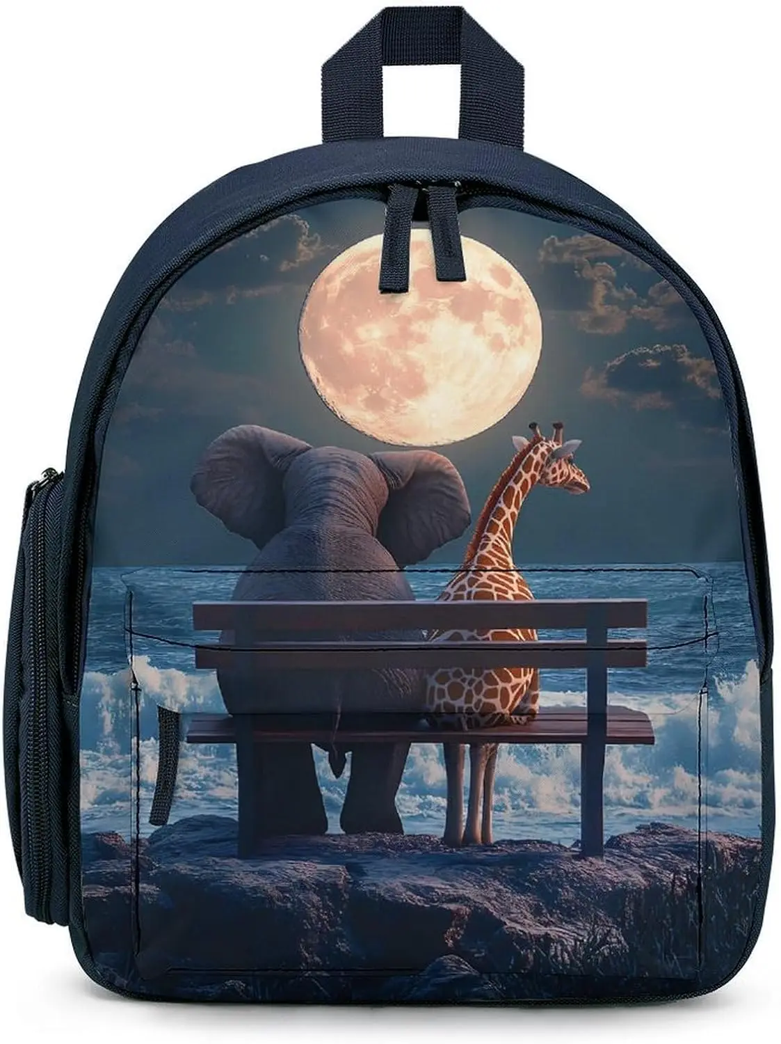Рюкзак для ноутбука с изображением слона и жирафа