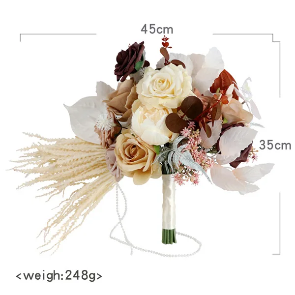 Свадебные букеты с карамелью цвета шампанского - Фотография_5