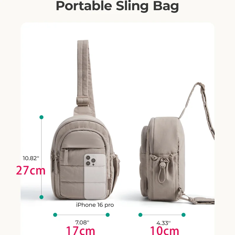 Bagsmart многослойная сумка через - Фотография_2