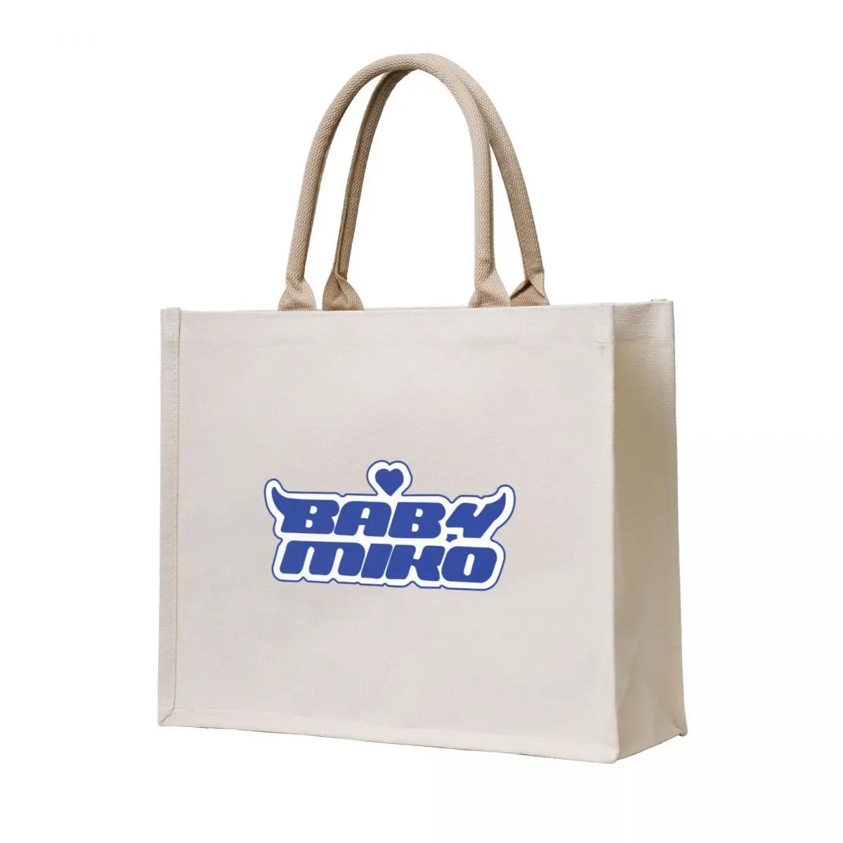 Baby miko blue tote bag