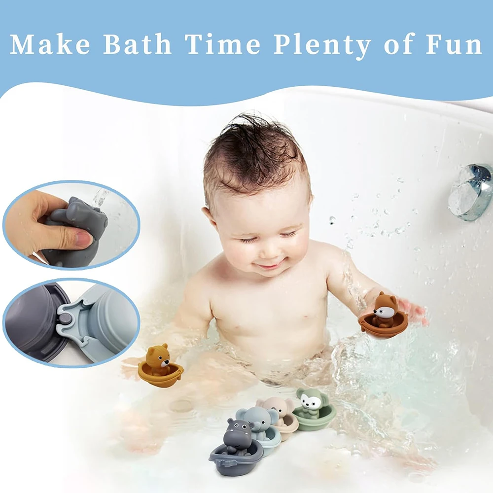 Игрушки для ванной плавающие лодки - Фотография_3