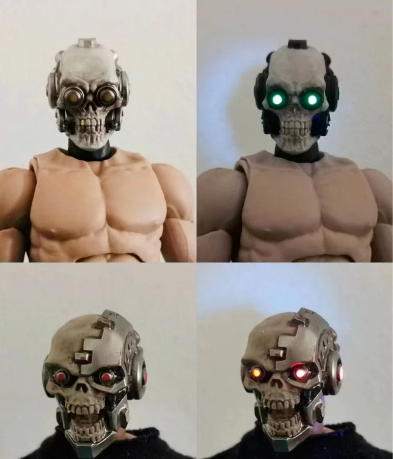 Модель скульптуры головы черепа в масштабе 1/12 для 6''mesco - Фотография_3