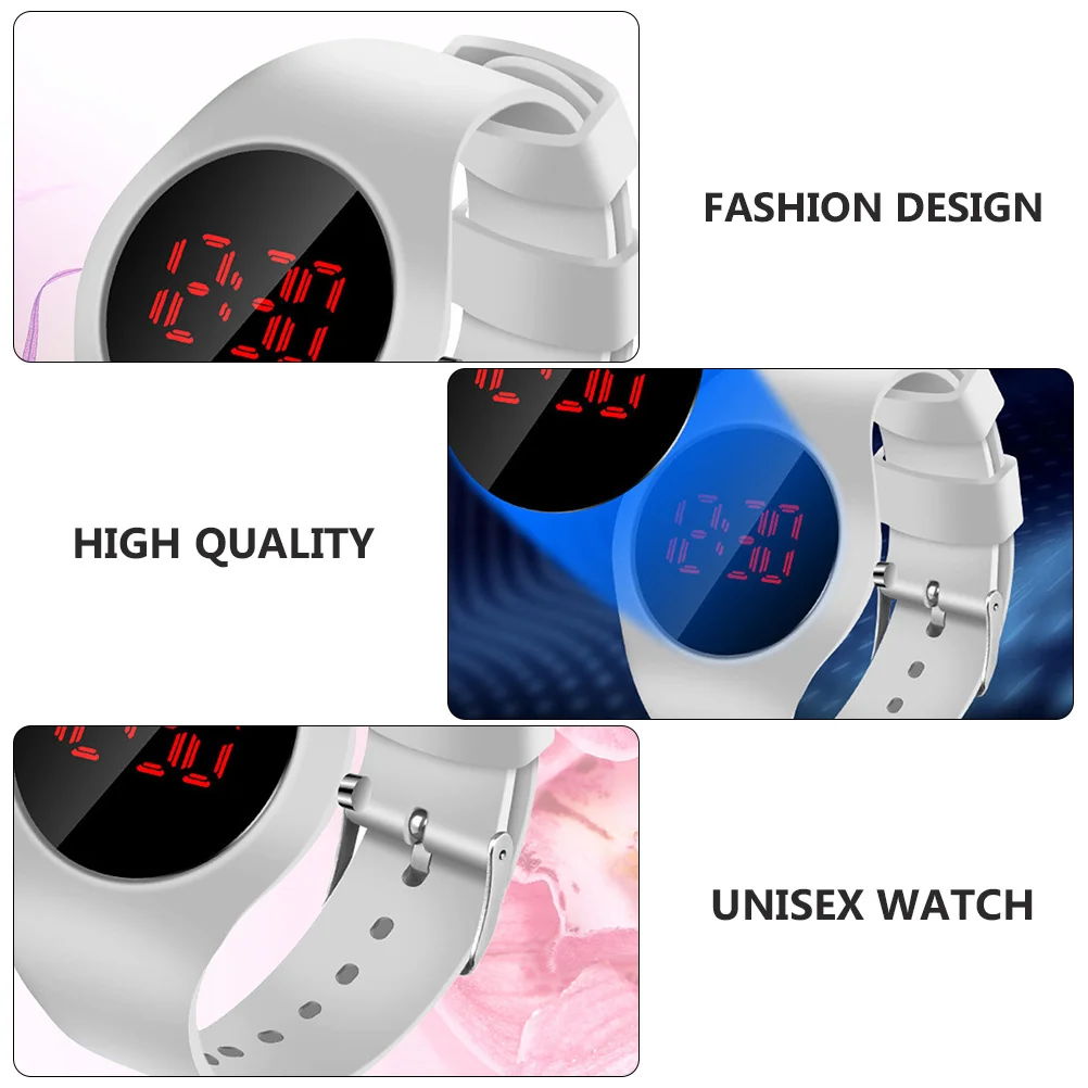 Детские светодиодные наручные часы с цифровым электронным дисплеем - Фотография_3