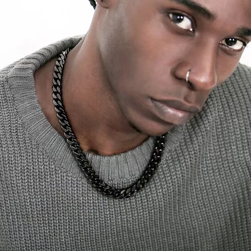 Базовые кубинские ожерелья из нержавеющей стали 3 - Фотография_3