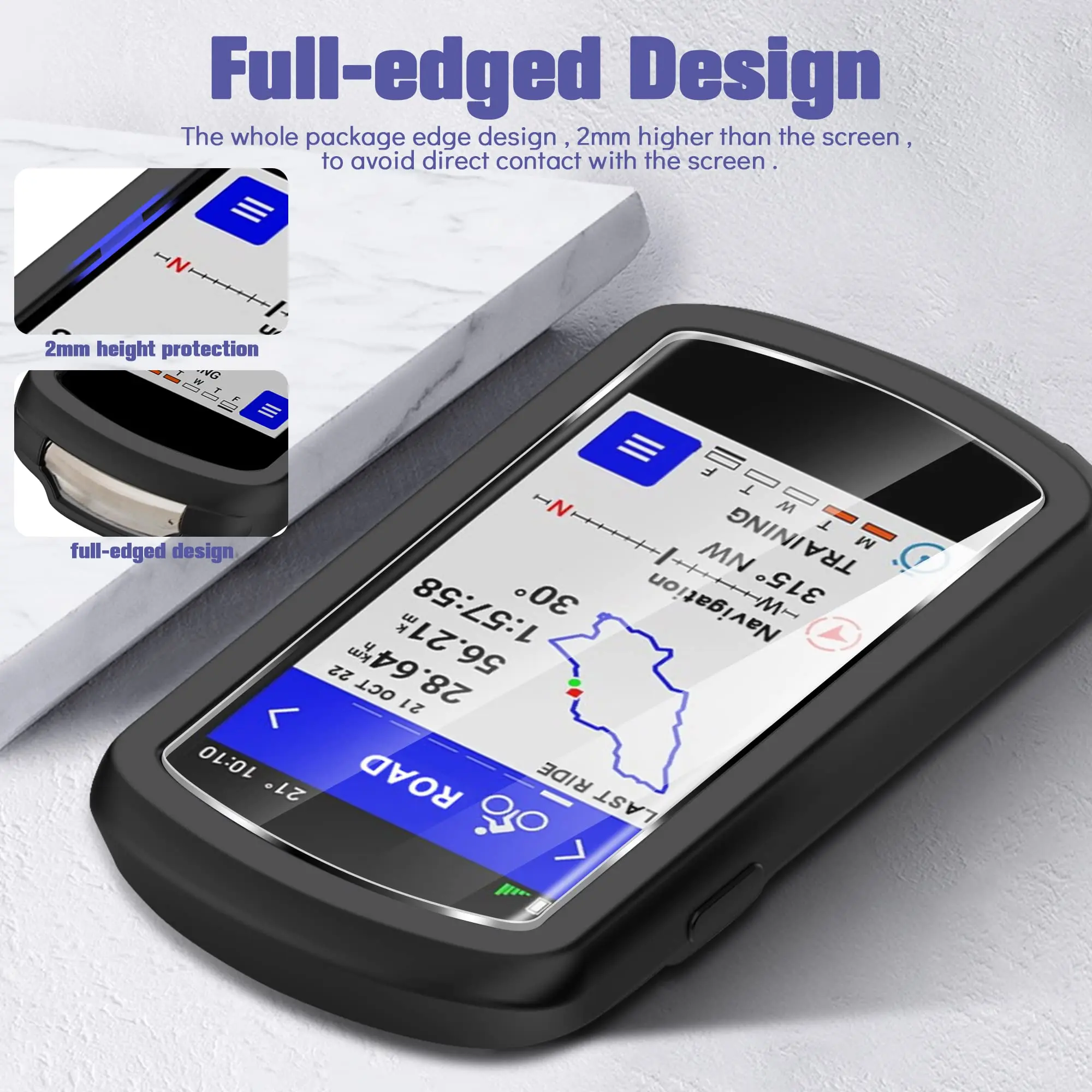 Закаленное стекло + чехол для garmin edge 1040 - Фотография_6