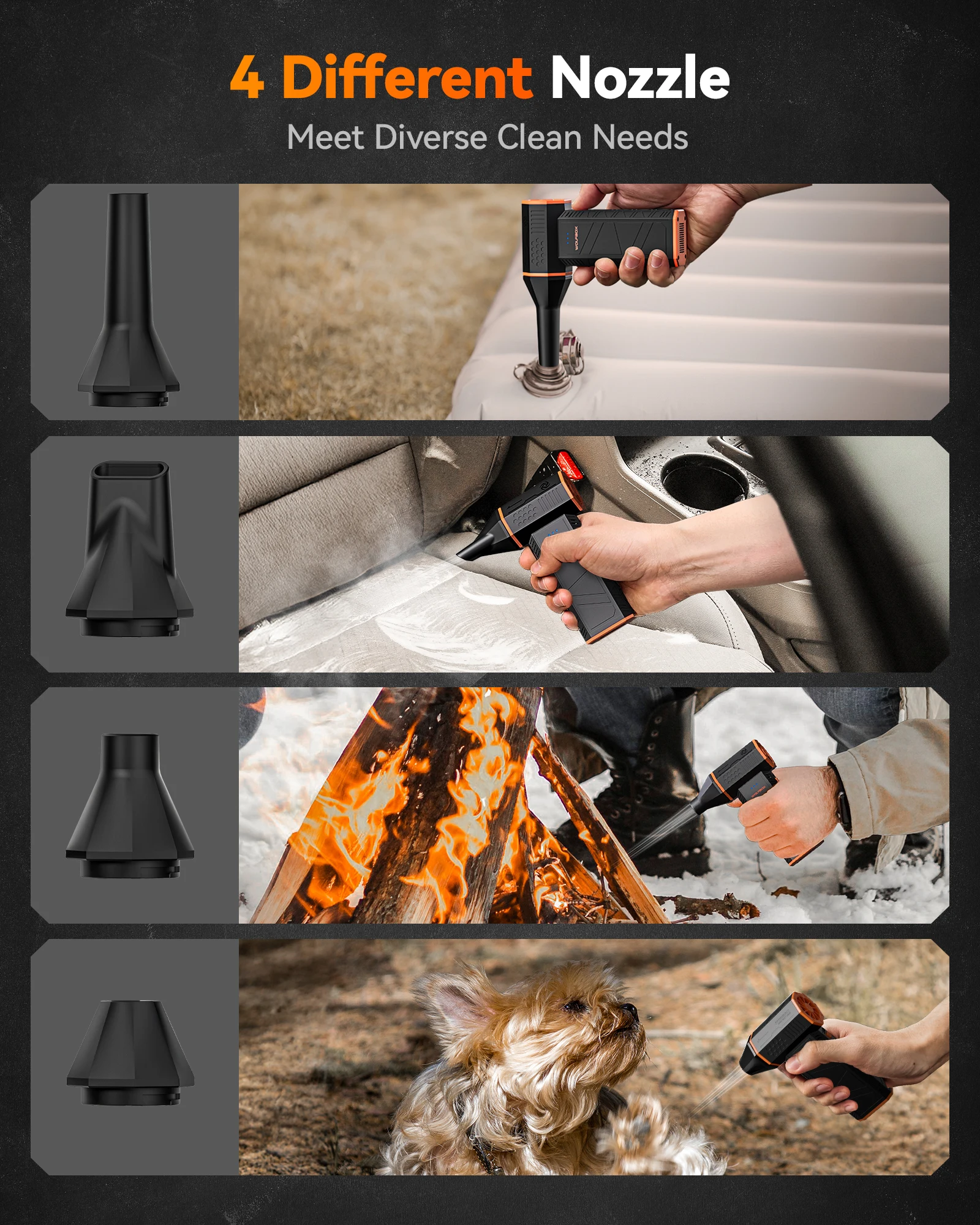 Wolfbox mf50 электрическая воздуходувка- 110000 супермощность об/мин - Фотография_6