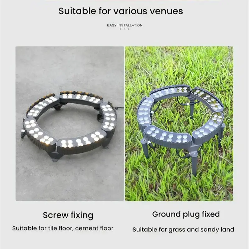 Садовые фонари светодиодное rgb освещение для обнимания деревьев 1 шт - Фотография_4