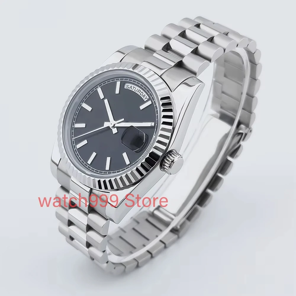 Автоматические механические часы с логотипом 36 мм - Фотография_5