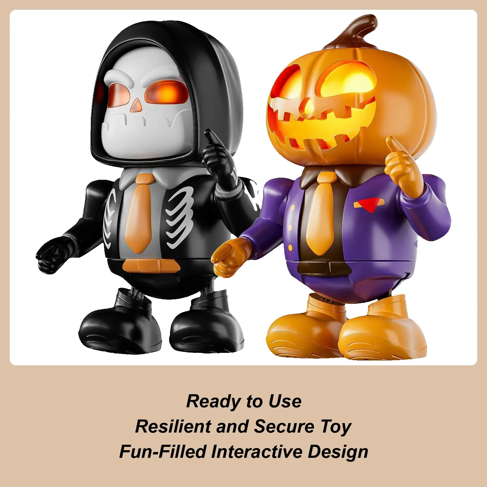 Электрические роботы на хэллоуин |   танцующие тыквенные куклы-роботы - Фотография_6