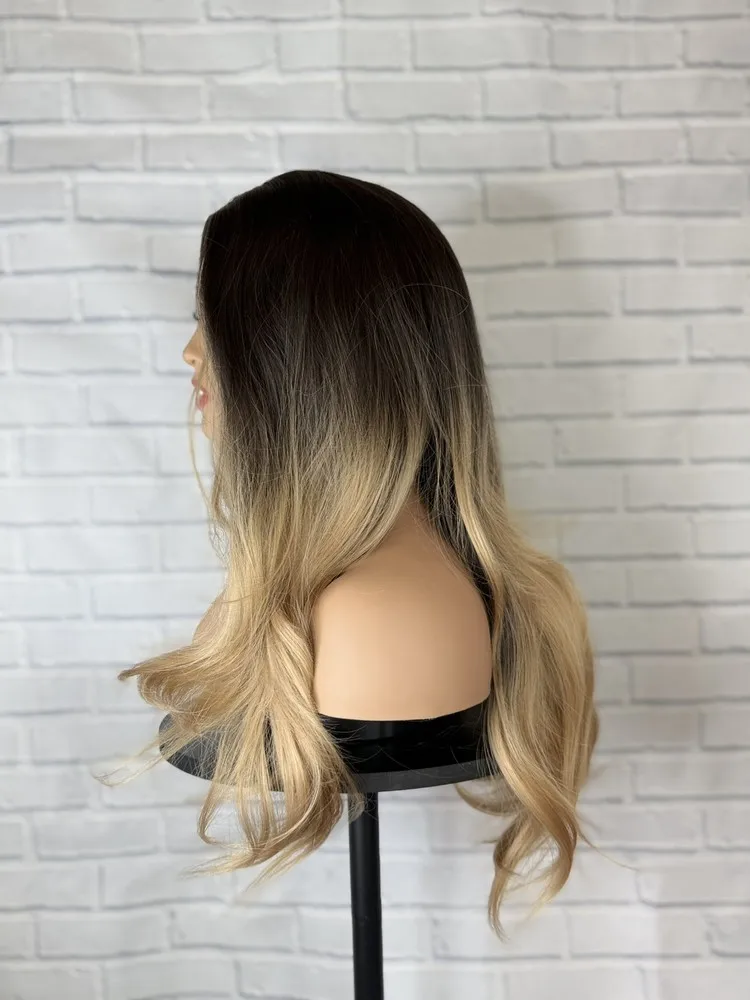 Ombré блондинка волнистый парик - Фотография_4