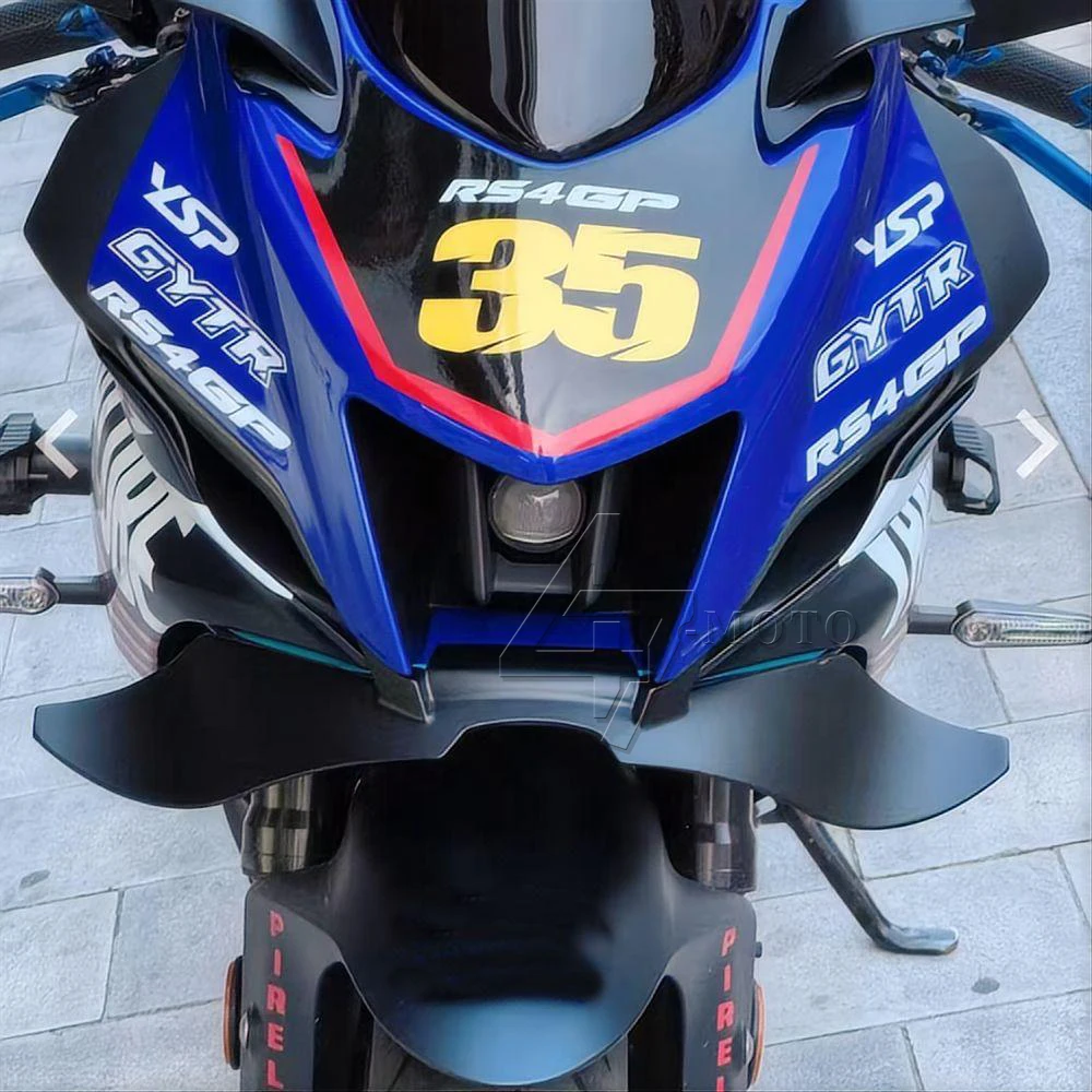 Мотоциклетные черные прижимные передние спойлеры - Фотография_2