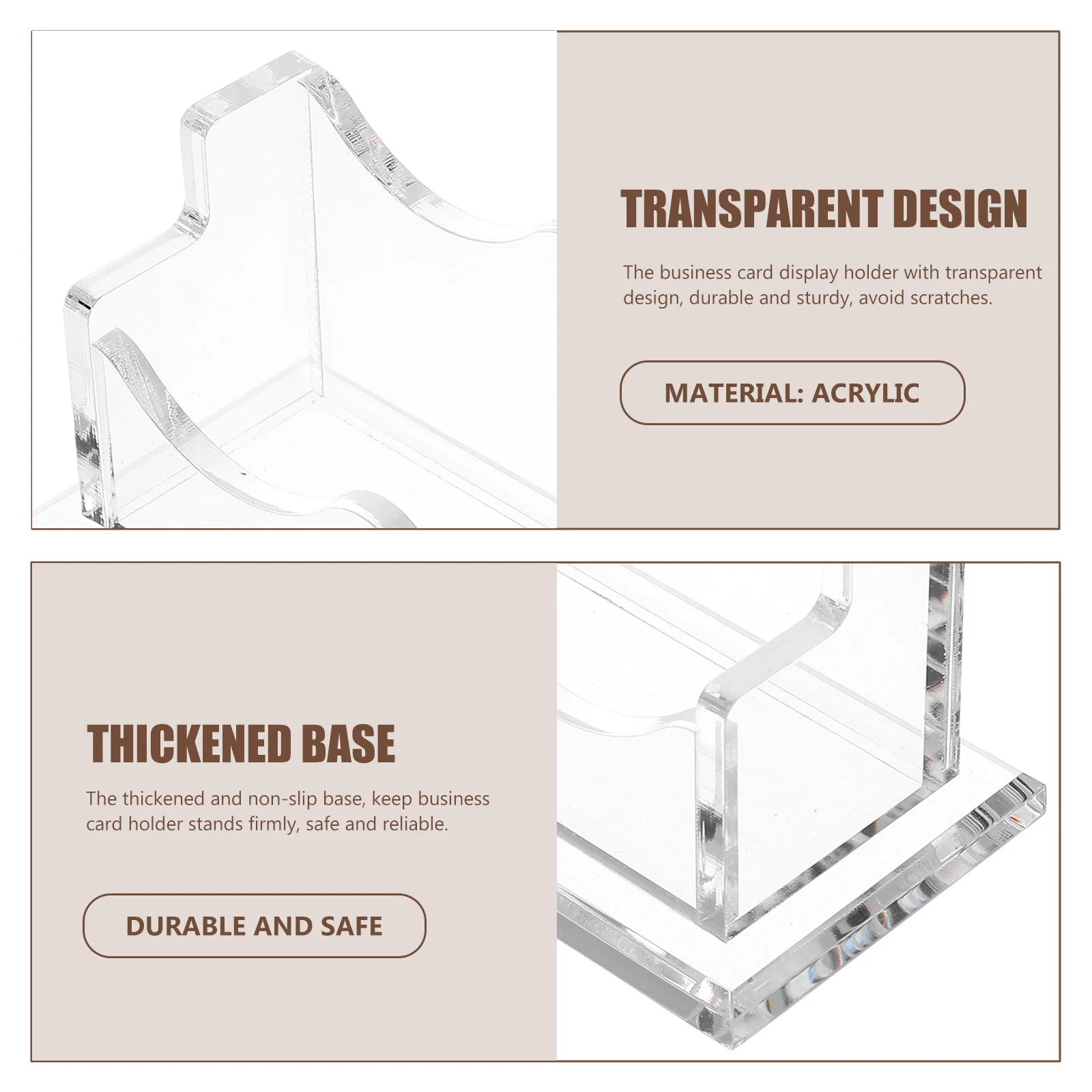 Прозрачная акриловая подставка для визитных карточек - Фотография_5