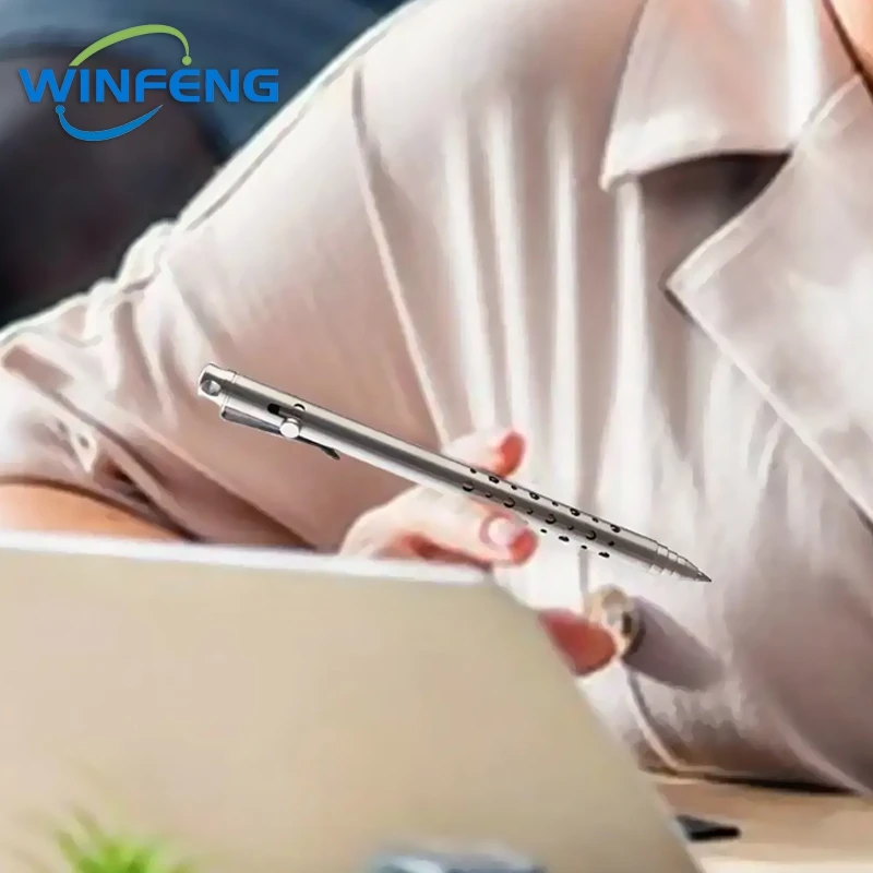 Высококачественная шариковая ручка из титанового сплава - Фотография_6