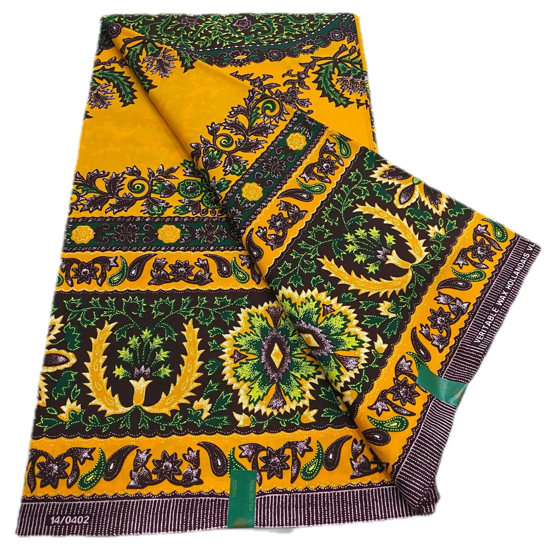 Горячая настоящая 100% хлопковая африканская восковая ткань