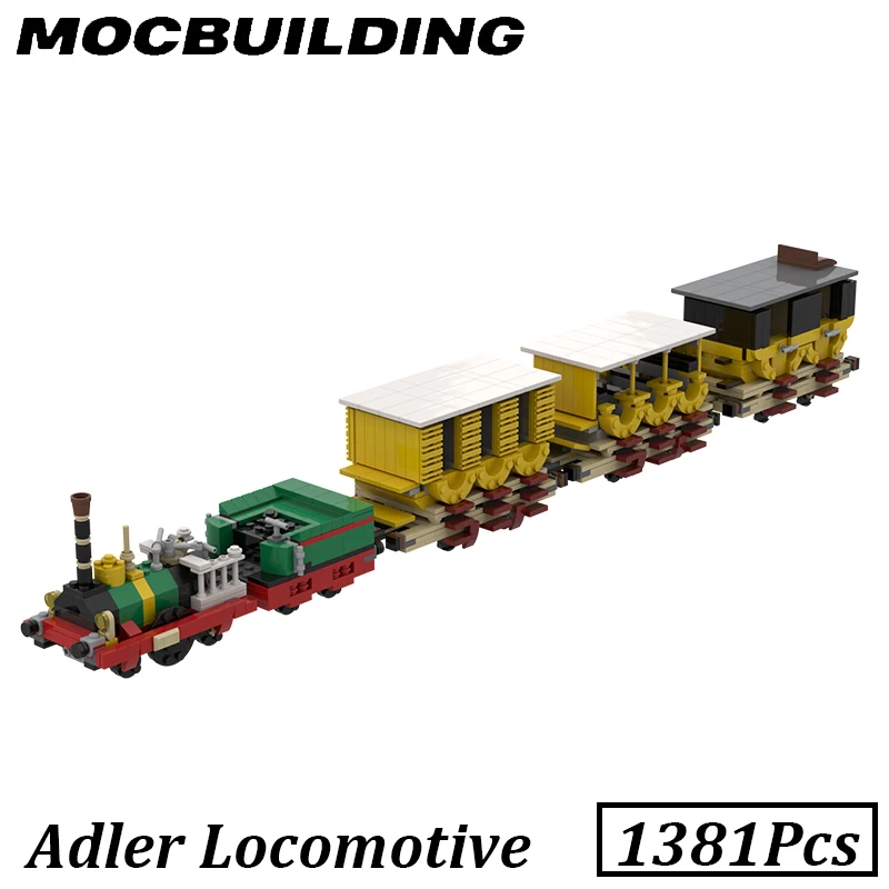 Конструктор поезд локомотив moc