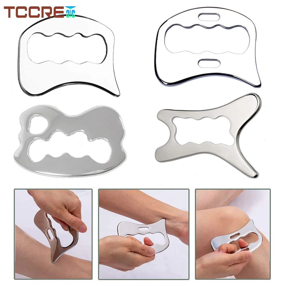 Скребок gua sha из нержавеющей стали