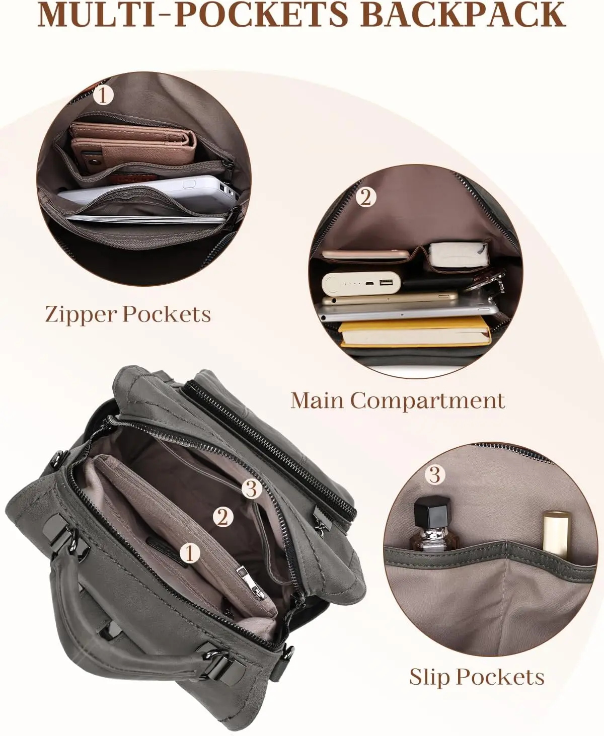 Рюкзак ravuo, кошелек для женщин - Фотография_5