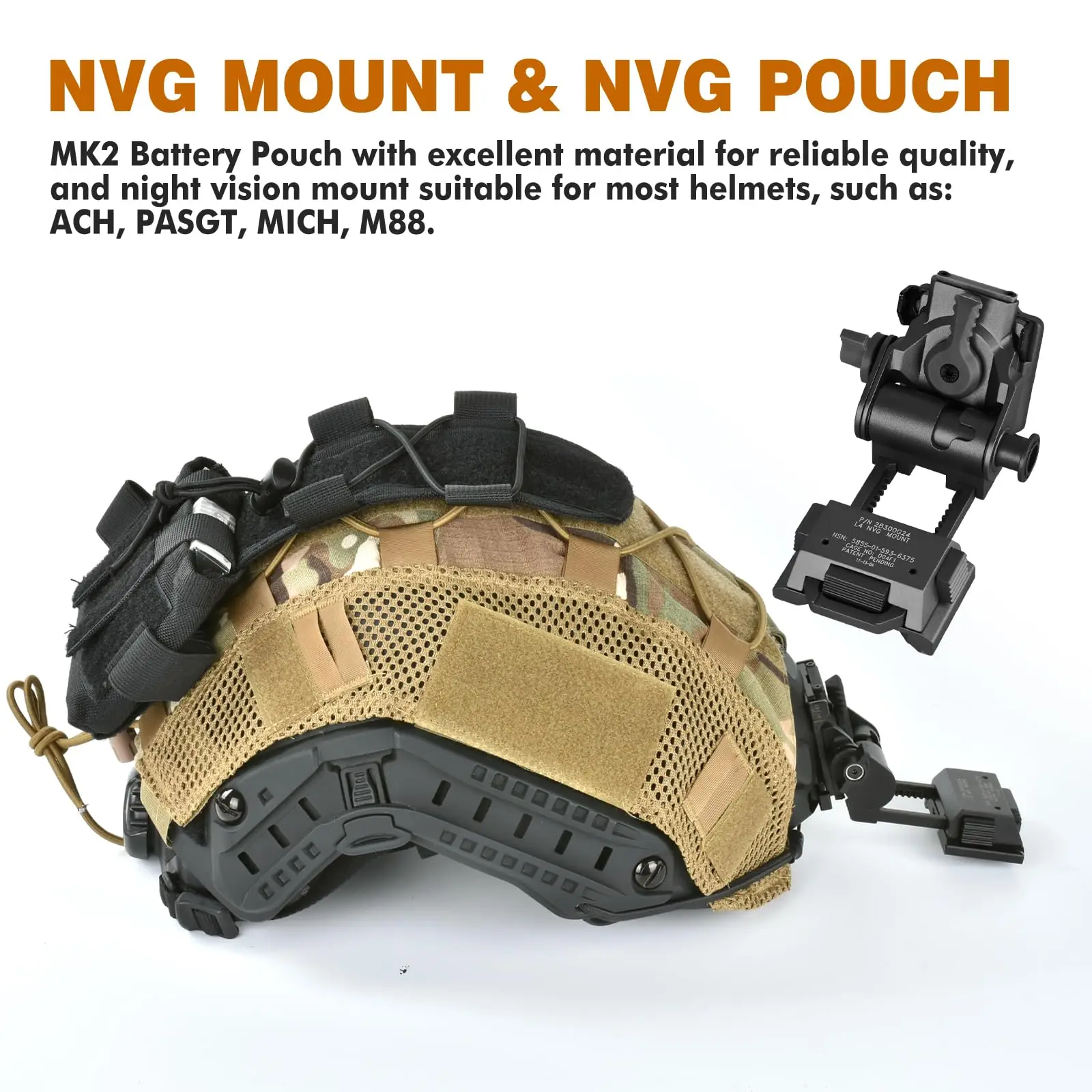 Крепление для очков ночного видения pvs15/18 для l4g24 nvg mount - Фотография_5