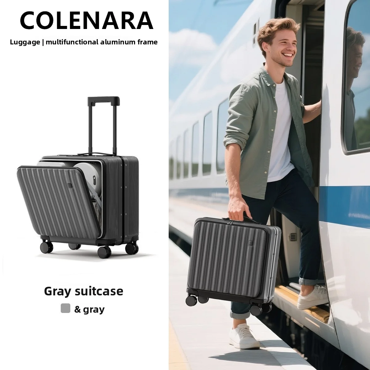 Чемодан для кабины colenara на молнии - Фотография_4