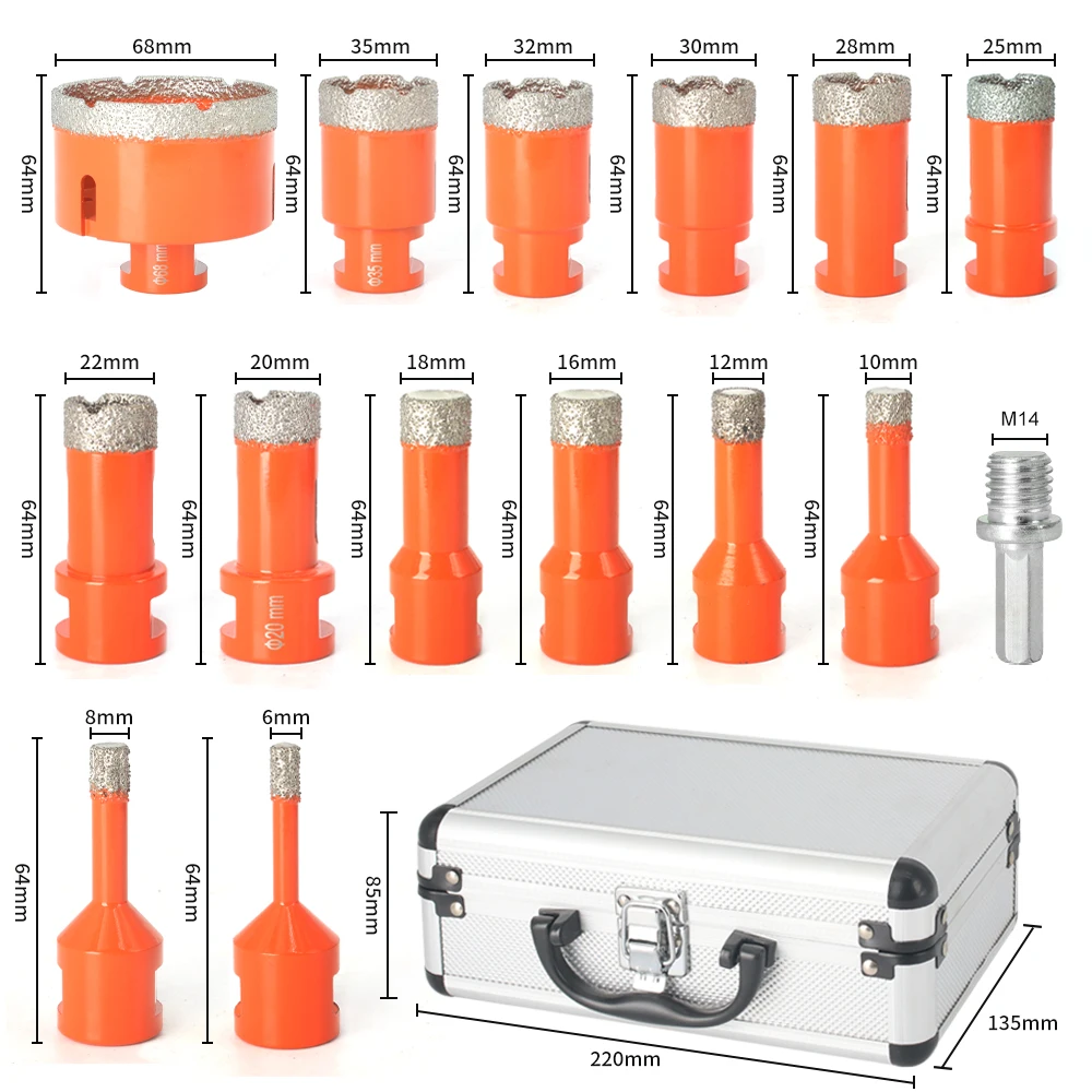 M14 алмазная резьба для сухой вакуумной пайки - Фотография_2