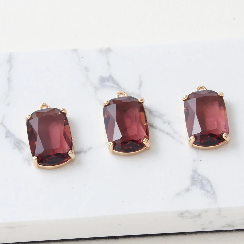 Ожерелье с прямоугольным граненым стеклом для ювелирных изделий - Фотография_5