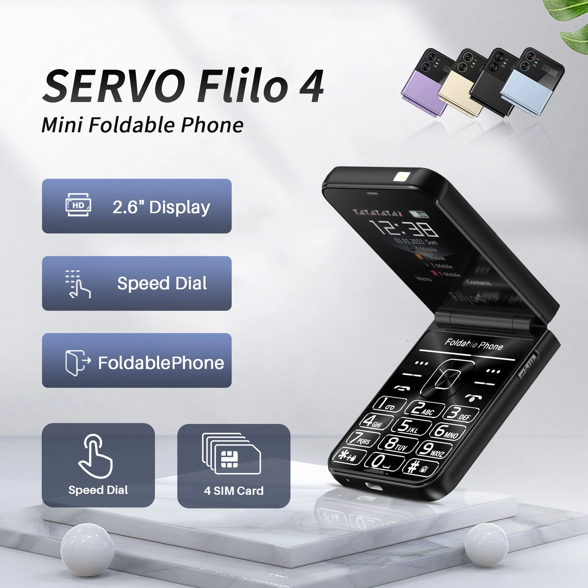 Servo flilo4 мобильный телефон с поддержкой 4 sim-карт
