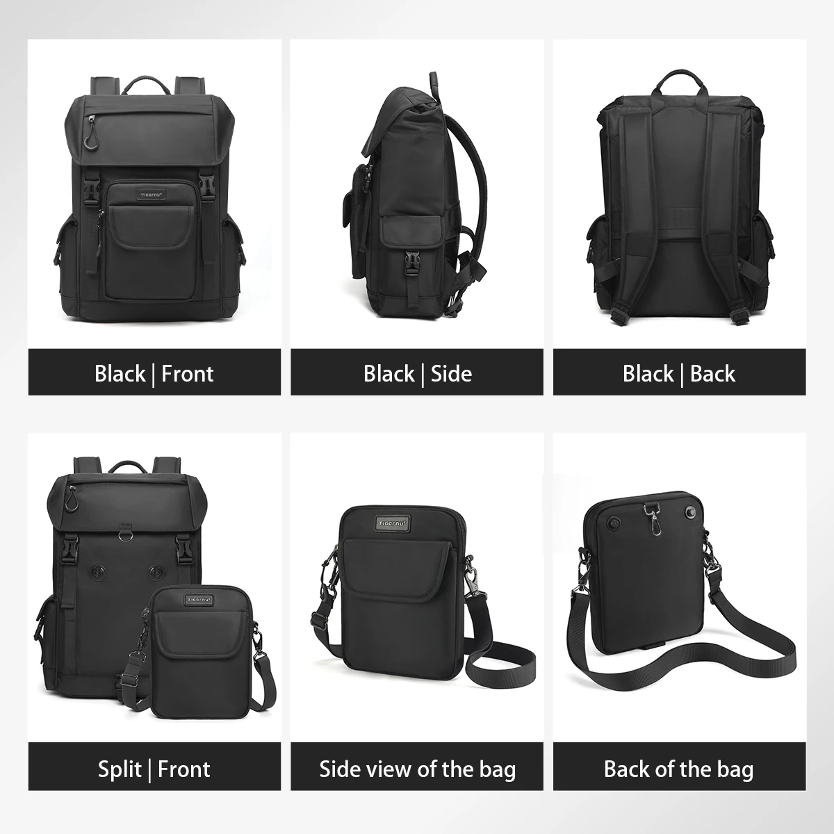 Tigernu повседневный рюкзак мужской дорожный рюкзак сумки для ноутбука 15 - Фотография_3