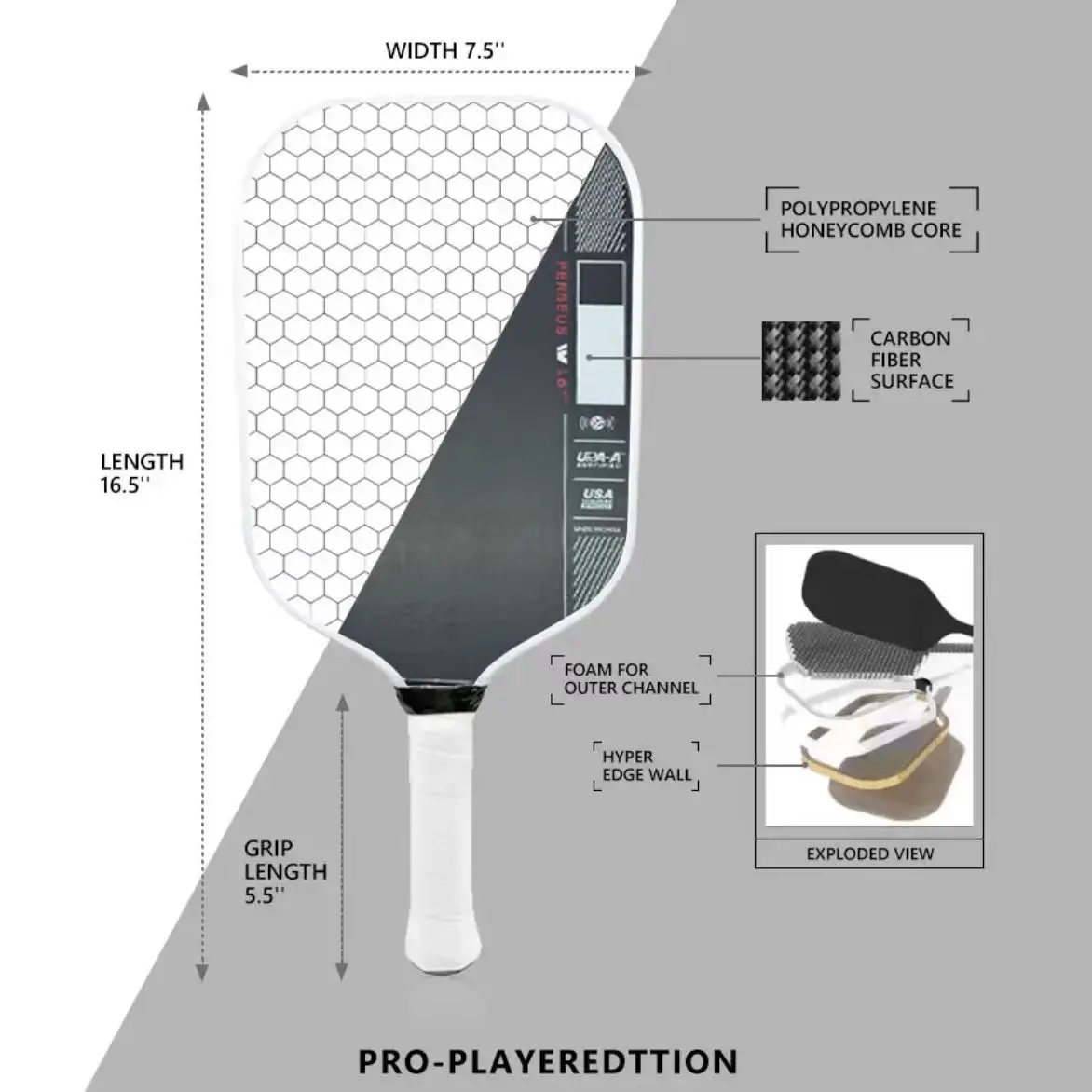 Perseus iv pickleball paddle pro - Фотография_6