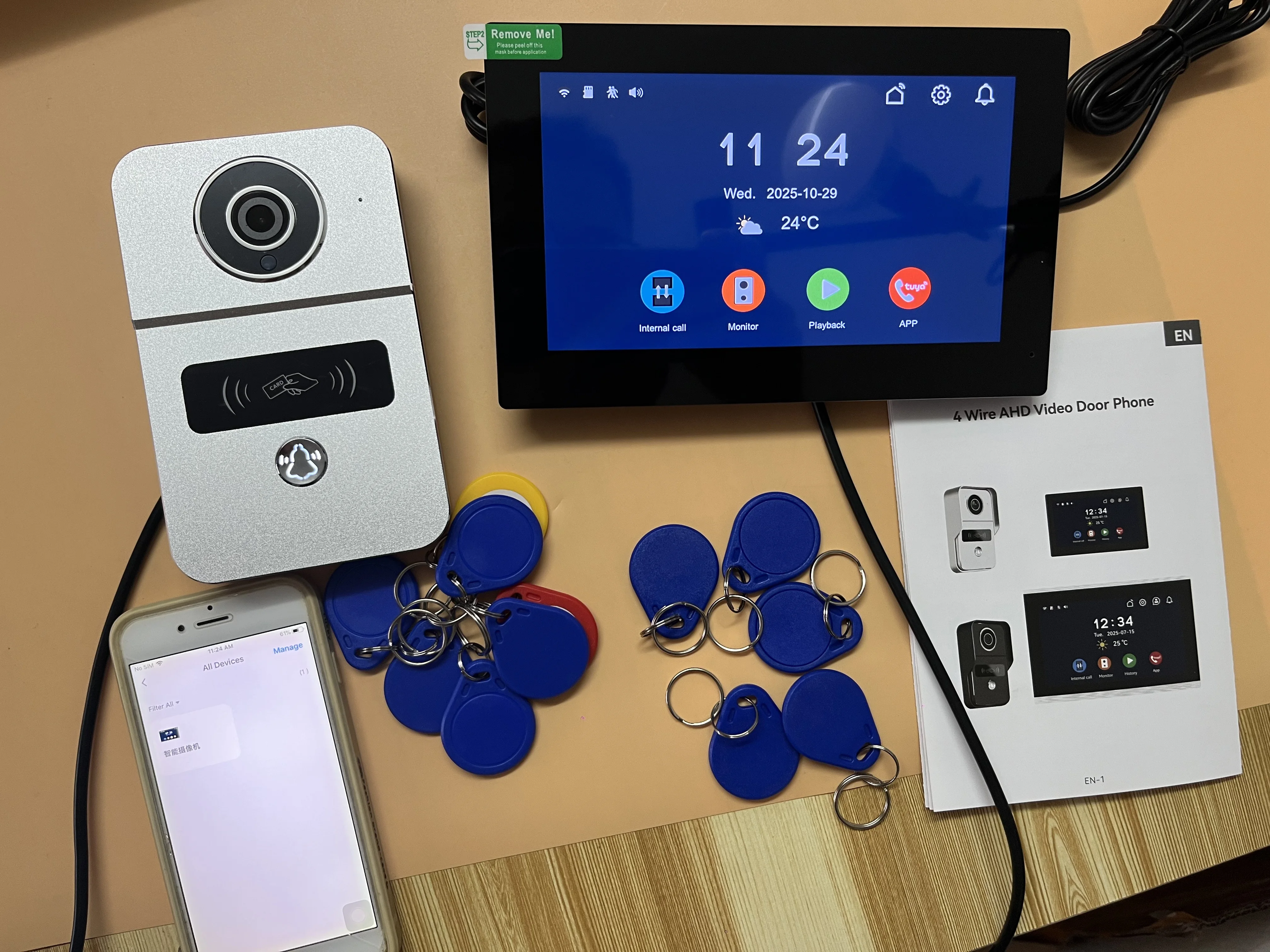 Hd 7-дюймовый жк-монитор wifi tuya - Фотография_2