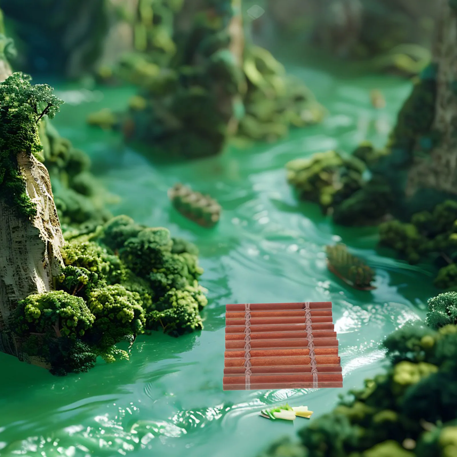 Бамбуковый плот, мини-забор, уникальный