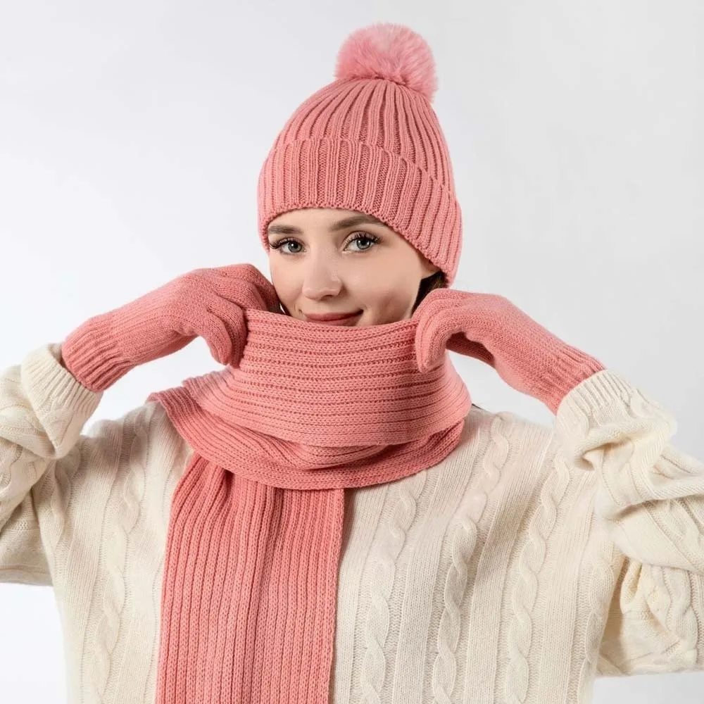 Модный эластичный шарф и шапка - Фотография_2