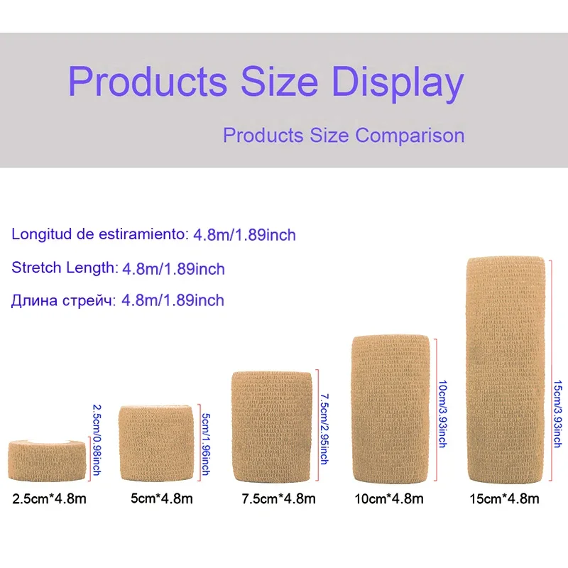 Красочная самоклеящаяся эластичная повязка длиной 4 - Фотография_5