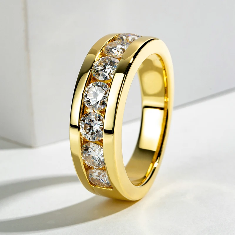 Мужские обручальные кольца с муассанитом - Фотография_3