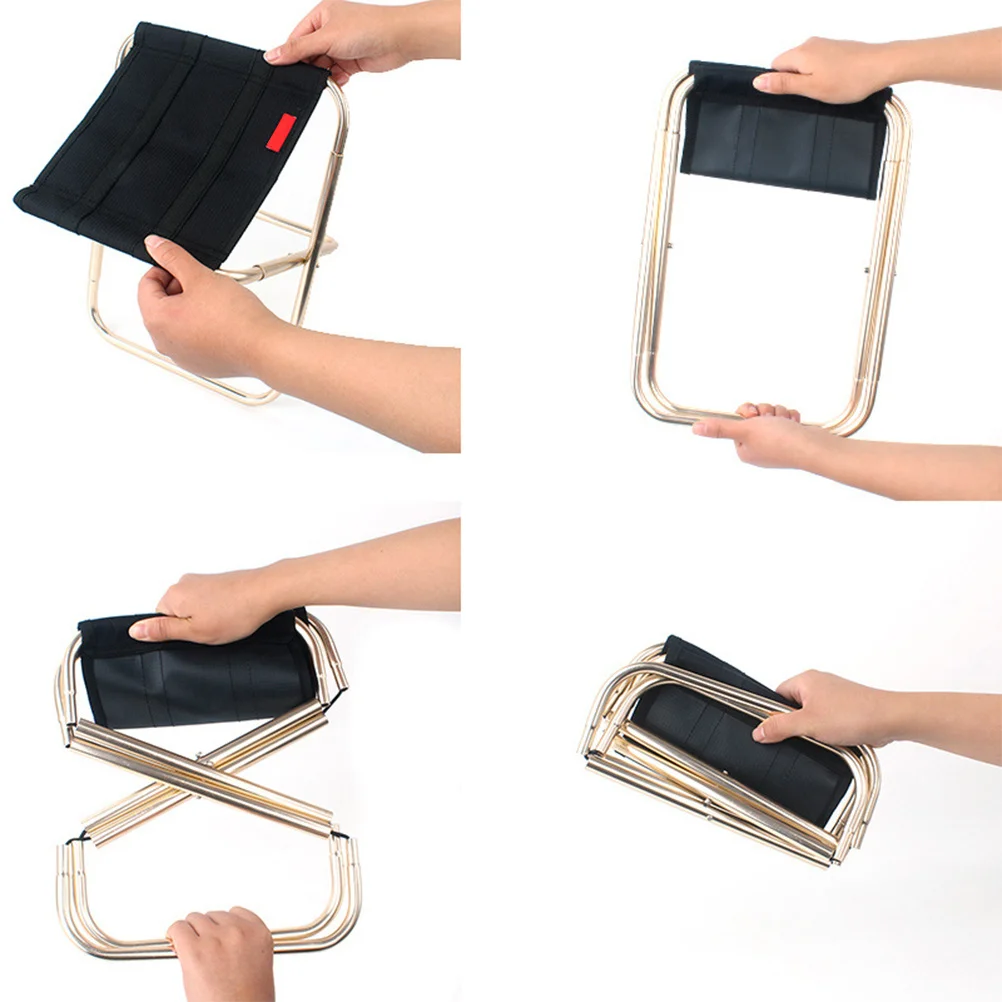 Черный портативный уличный стул - Фотография_4