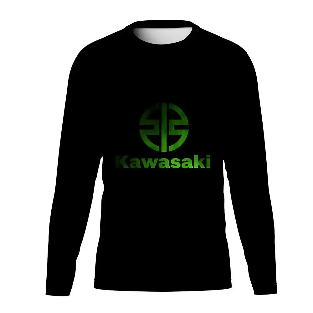 Мужская футболка kawasaki с длинными рукавами harajuku - Фотография_4