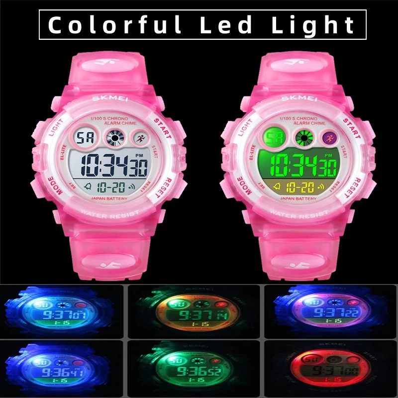 Часы skmei детские цифровые для мальчиков и девочек - Фотография_5