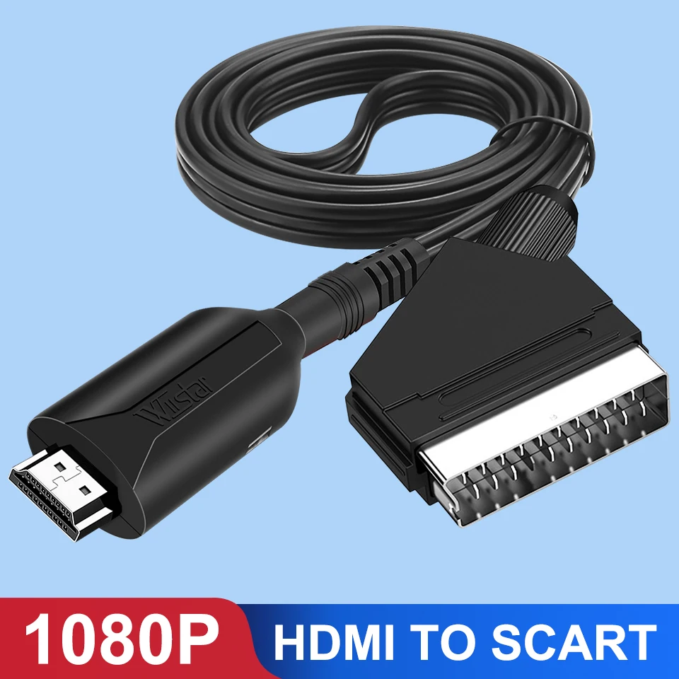 1080p hdmi в scart video audio