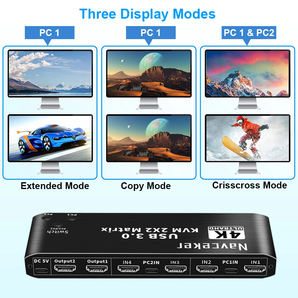 2 х2 hdmi kvm-коммутатор матрица - Фотография_3