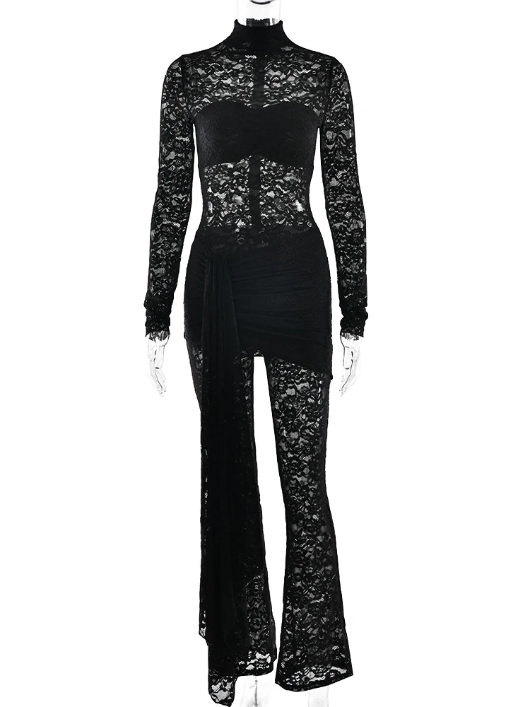 Oniflyme кружевной лоскутный прозрачный - Фотография_6