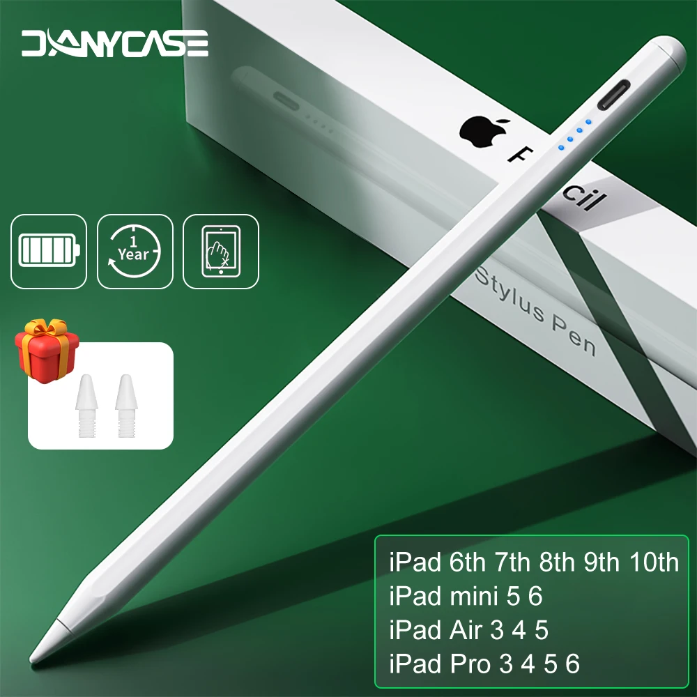 Стилус для ipad pencil 2024 air 6 m2 pro m4 с защитой от наклона ладони