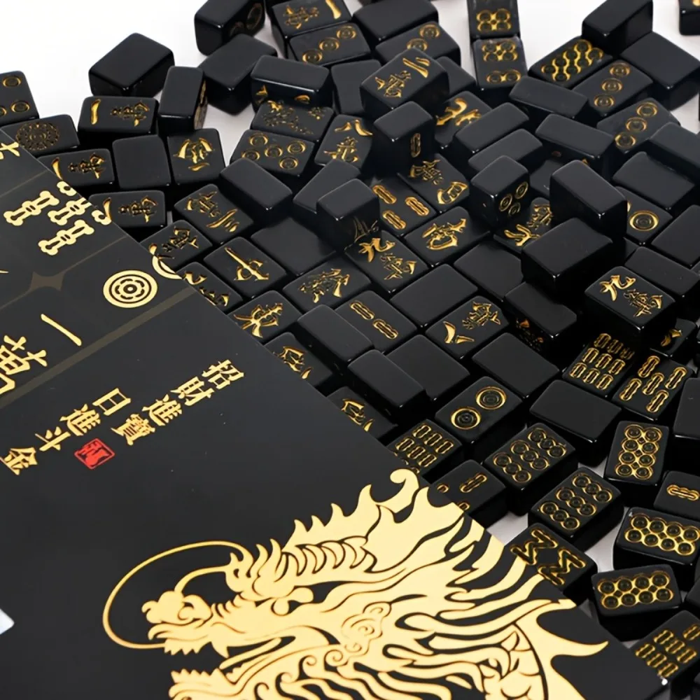 Черный маджонг, меламин - Фотография_2