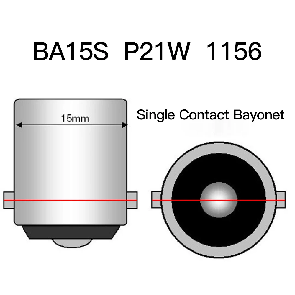 R5w r10w mini led 1156 p21w ba15s - Фотография_4
