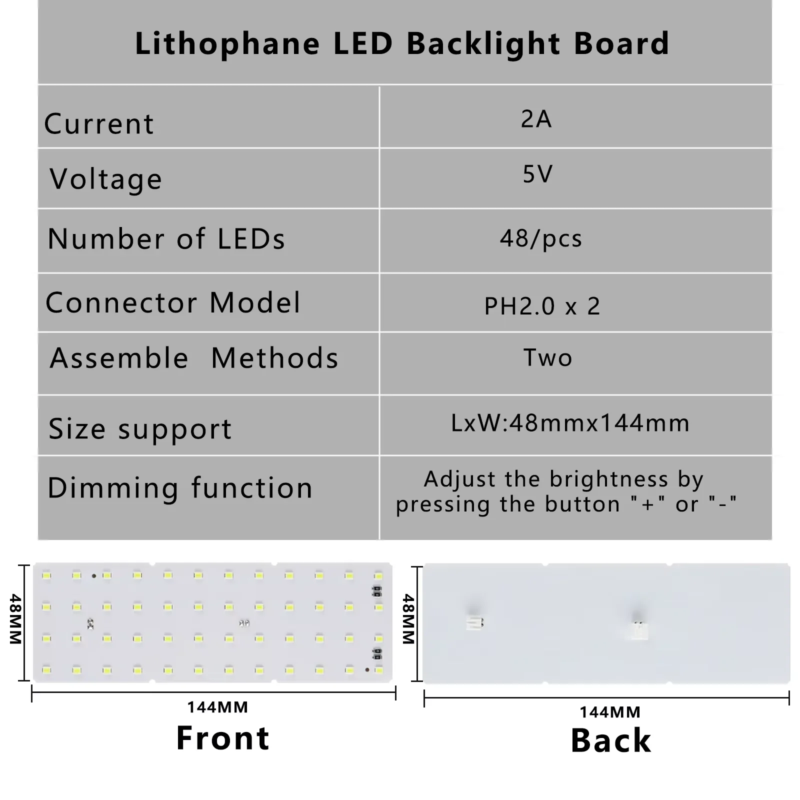Комплект платы светодиодной подсветки lithophane с регулируемой яркостью - Фотография_5
