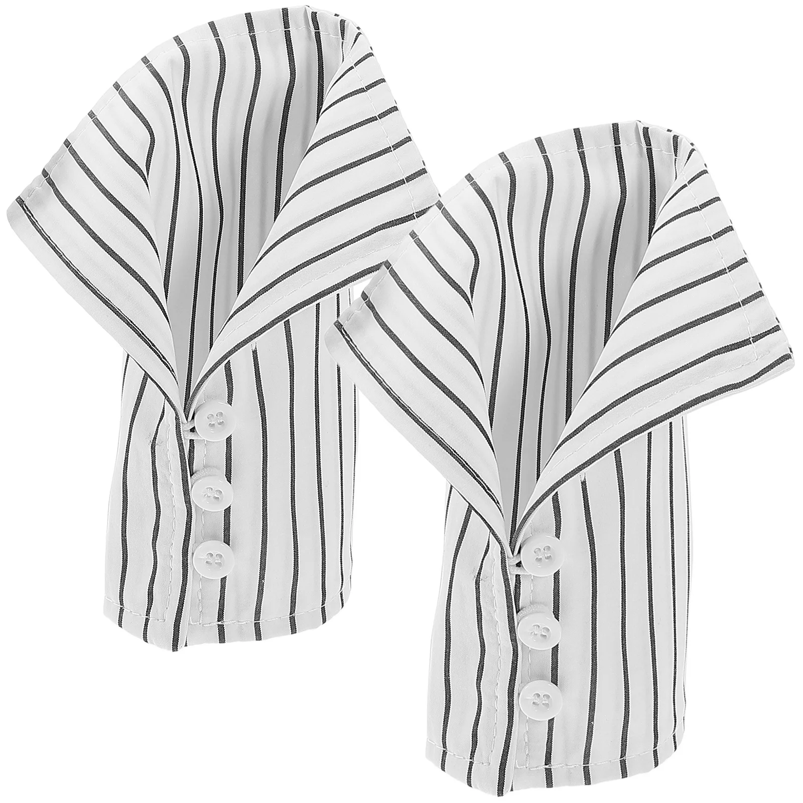 1 пара белых полосатых запястья для женщин и мужчин - Фотография_3