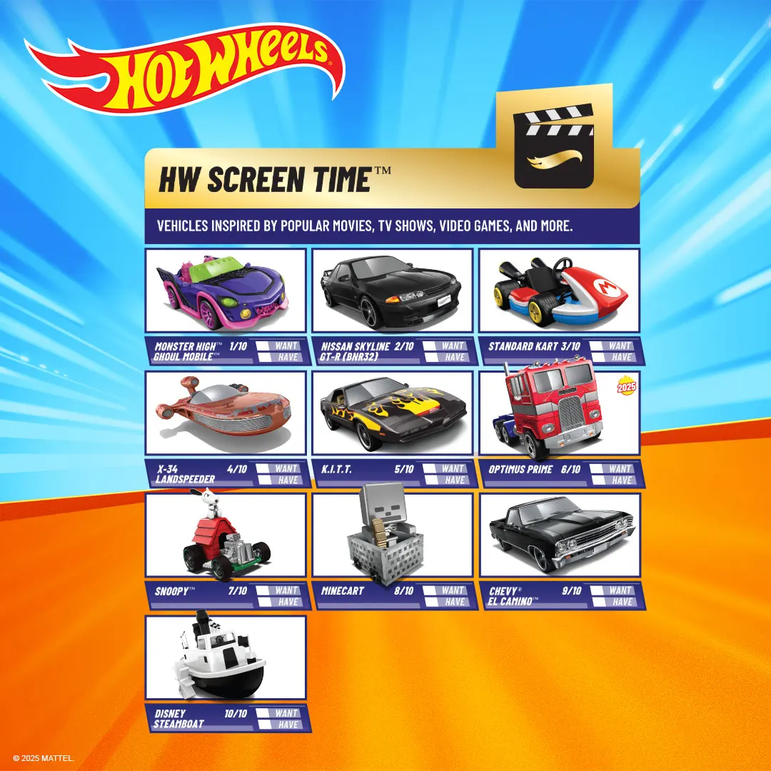 Новые hot wheels screen time 2025 - Фотография_2