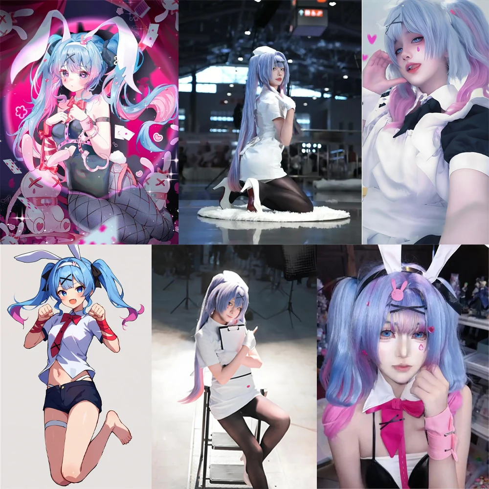 Высококачественный аниме мику с кроличьими отверстиями - Фотография_6