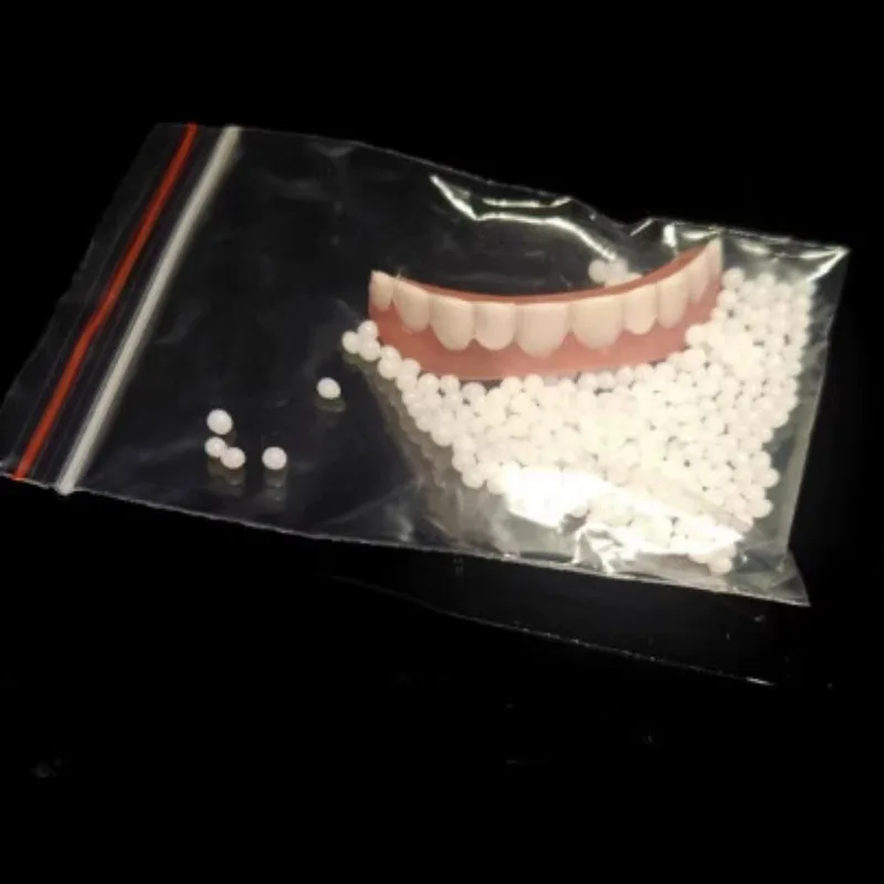 Пара силиконовых имитирующих брекетов для верхних и нижних зубов - Фотография_3